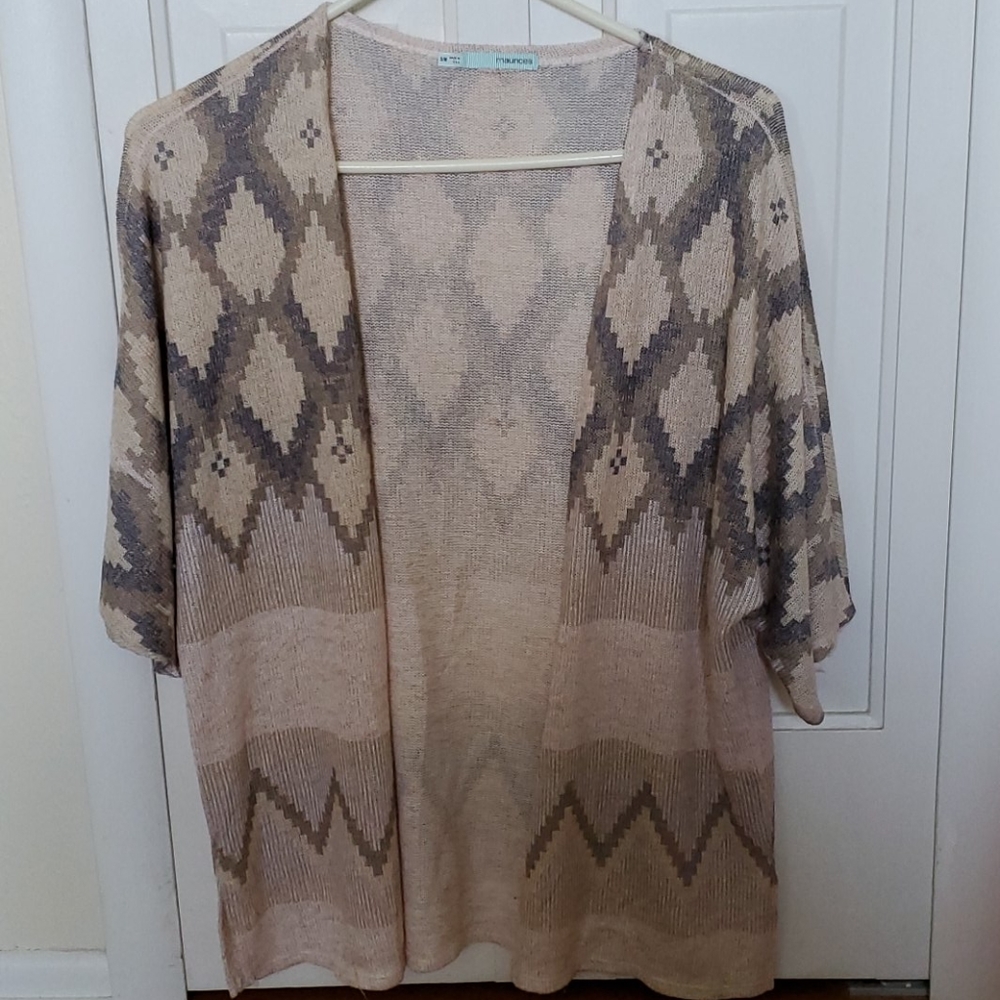 Printed cardigan